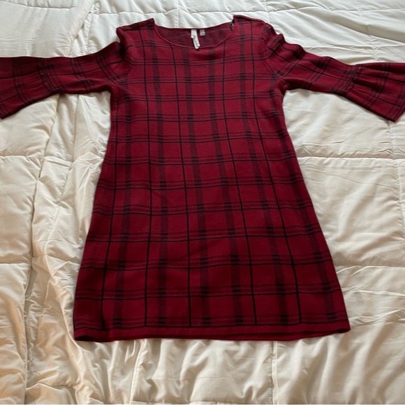 NY Collection Knit Dress with 3/4 Bell Sleeves. 💃 - Picture 3 of 7